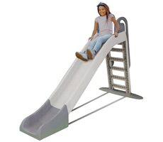 DOLONI Skluzavka 243cm šedo-bílá / od 3 let