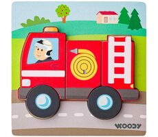 Woody Puzzle Baby - hasič / od 12 měsíců