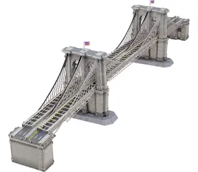 Metal Earth 3D puzzle Premium Series: Brooklynský most / Počet dílků: 151 / od 14 let