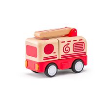 Woody Auto hasič se zvuky a světlem / setrvačník / od 18 měsíců