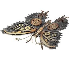 Metal Earth 3D puzzle Steampunkový motýl / Počet dílků: 52 / od 14 let