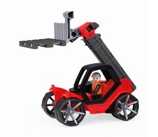 Lena TRUXX2 Teleskopický nakladač s paletou černo-červená / od 2 let