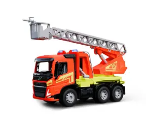 Lena Hasičské auto Volvo s žebříkem červená / od 3 let