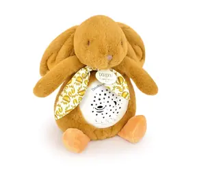 Doudou Hrací skříňka s projekcí Králíček hnědá