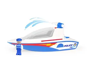 Lena Loď policie s pumpou modro-bílá / od 2 let