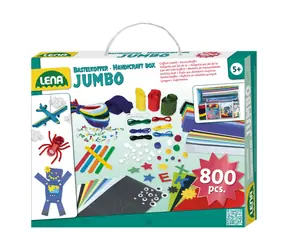 Lena Kreativní kufřík Jumbo modrý / 800ks / od 6 let