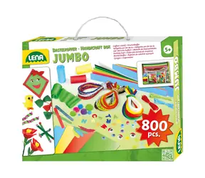 Lena Kreativní kufřík Jumbo zelený / 800ks / od 5 let