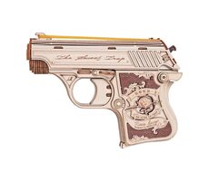 RoboTime 3D dřevěná skládačka Mini pistole Justice Guard