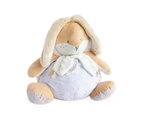 Doudou Bílý králíček s prostorem pro uložení pyžámka 38 cm / od 0 měsíců