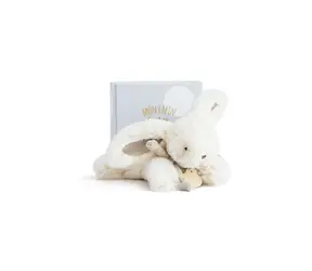 Doudou Dárková sada - Plyšový králíček béžový 16 cm / od 0 měsíců