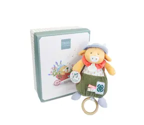 Doudou Dárková sada Plyšová kravička Aneth hrající melodii 20 cm / od 0 měsíců