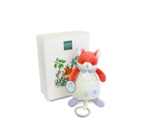 Doudou Dárková sada Plyšová liška Romarin hrající melodii 20 cm / od 0 měsíců