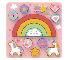 2Kids Toys Balanční puzzle Unicorn 2v1 / od 18 měsíců