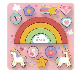 2Kids Toys Balanční puzzle Unicorn 2v1 / od 18 měsíců