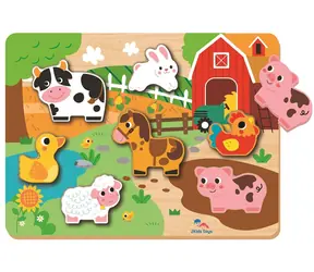 2Kids Toys Vkládací puzzle Farma / od 1 roku