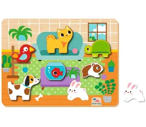 2Kids Toys Vkládací puzzle Mazlíčci / od 1 roku