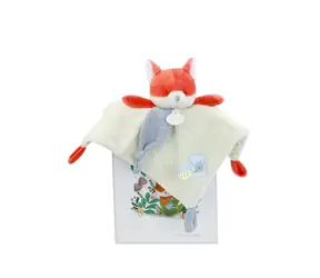 Doudou Dárková sada Plyšový muchláček liška Romarin 27 cm / od 0 měsíců