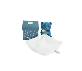 Doudou Můj malý medvídek 10 cm modrý / od 0 měsíců