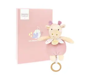 Doudou Plyšová žirafa hrající melodii 20 cm / od 0 měsíců