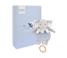 Doudou Plyšový slon hrající melodii 20 cm / od 0 měsíců