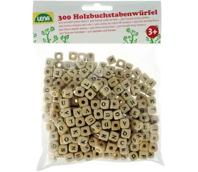 Lena Dřevěná písmenka abeceda 300 ks / od 4 let