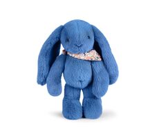 Doudou Plyšový králíček s šátkem 35 cm modrá / od 0 měsíců