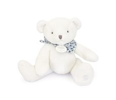 Doudou Plyšový medvídek 25 cm bílý / od 0 měsíců