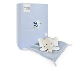 Doudou Plyšový muchláček růžový Slon 19 cm / od 0 měsíců