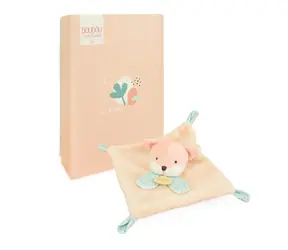 Doudou Plyšový muchláček růžový Liška 19 cm / od 0 měsíců