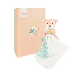 Doudou Plyšová liška s dečkou 11 cm / od 0 měsíců