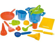 Lena Plastová sada nádobí na písek 14 dílů / od 2 let
