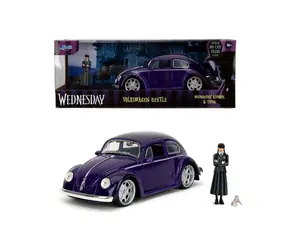 Jada Wednesday auto 1972 VW Beetle 1:24 a figurka Wednesday / od 8 let