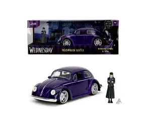 Jada Wednesday auto 1972 VW Beetle a figurka Wednesday / 1:24 / od 8 let
