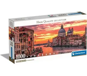 Clementoni Panoramatické PUZZLE Kanál Grande Benátky / 1000 dílků / od 10 let