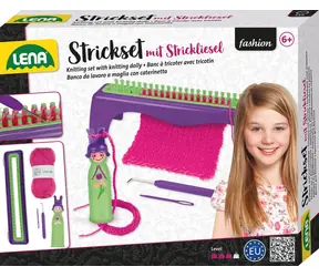 Lena Pletací sada s pletací panenkou / od 6 let