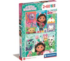 Clementoni PUZZLE Gábinin kouzelný domek / 2x60 dílků / od 4 let