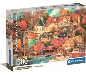 Clementoni PUZZLE Přístav dobrých časů / 1500 dílků / od 14 let