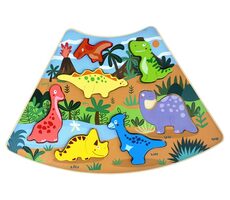 2Kids Toys Dřevěné puzzle Dinosauři propojitelné / od 18 měsíců