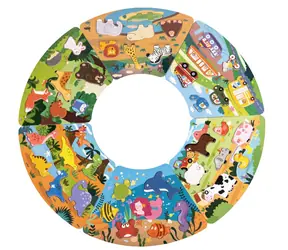 2Kids Toys Dřevěné puzzle Kruh propojitelné 6 v 1 / od 18 měsíců