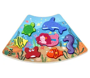 2Kids Toys Dřevěné puzzle Podvodní svět propojitelné / od 18 měsíců