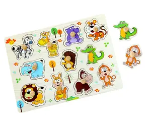 2Kids Toys Dřevěné puzzle Safari / 11 dílků / od 18 měsíců