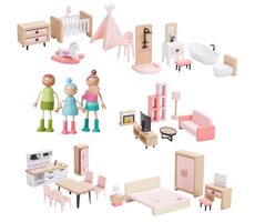 2Kids Toys Sada nábytku s rodinou 5 v 1 / od 3 let