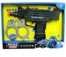 PLEJO Policejní pistole s pouty / od 3 let