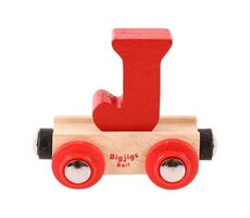 Bigjigs Rail Vagónek dřevěné vláčkodráhy - Písmeno J / od 3 let