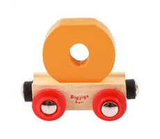 Bigjigs Rail Vagónek dřevěné vláčkodráhy - Písmeno O / od 3 let