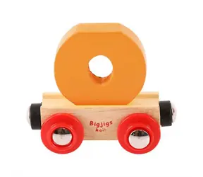 Bigjigs Rail Vagónek dřevěné vláčkodráhy - Písmeno O / od 3 let