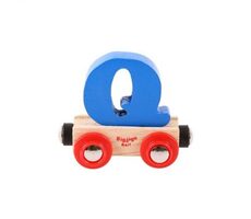 Bigjigs Rail Vagónek dřevěné vláčkodráhy - Písmeno Q / od 3 let