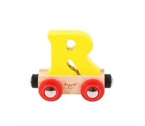 Bigjigs Rail Vagónek dřevěné vláčkodráhy - Písmeno R / od 3 let
