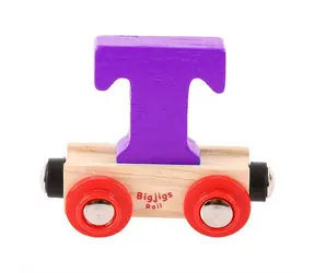 Bigjigs Rail Vagónek dřevěné vláčkodráhy - Písmeno T / od 3 let