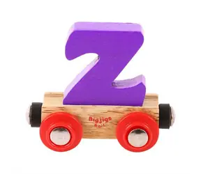 Bigjigs Rail Vagónek dřevěné vláčkodráhy - Písmeno Z / od 3 let 
